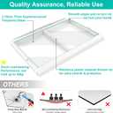 Upgraded 240364787 Refrigerator Crisper Drawer Cover Frame & 240350608 Crisper Glass Replacement Fit for Frigidaire, Ken-more, Elec-trolux Crisper Pan Cover FFTR1814TWB, LFTR1832TF0, 253.78893016