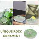 Yardwe Ceramic Floating Fish Statue Fish Tank Decor Aquarium Figurines Garden Pond Decoration Light Green 2.16 Inch Floating Aquarium Decor