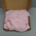 Extra Long Shower Curtains 84 Inch Pink Ruffle Shower Curtains for Bathroom, Farmhouse Fabric Cute Ruffled Chic Shower Curtain, 72" W x 84" L