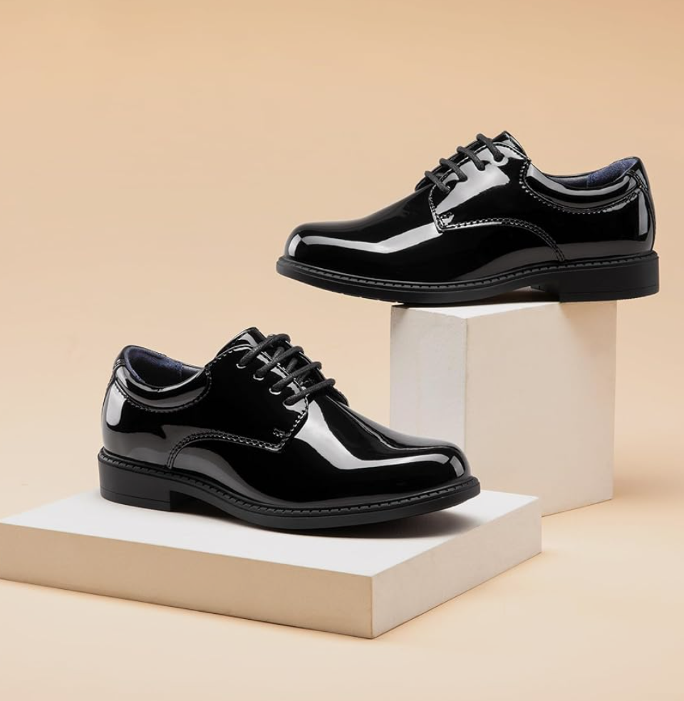 Bruno Marc Boy's Classic Oxfords Dress Shoes (Toddler/Little Kid/Big Kid Size 12 Black