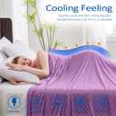 Topcee Cooling Blanket, Summer Cooling Blankets for Hot Sleepers, Arc-Chill Q-Max>0.5 Cool Fiber, Oeko-TEX 100% Certified, Soft, Breathable, Double-Side Bed Throw,Keep Cool for Adults Kids 90"x90"