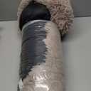 PetJett Calming Dog Beds for Small Dogs  23" Donut Dog Beds, Anti-Slip & Washable Puppy Bed - Fluffy Plush Faux Fur Pet Bed, Anti-Anxiety Premium Comfort Round Pillow, Fits Dogs up to 25 lbs  Beige