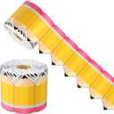 68.9 ft Pencil Classroom Bulletin Border Roll Back to School Bulletin Board Decor Pencil Paper Die Cut Cutouts Borders Trims for Display Wall Blackboard Decor