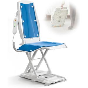 VOCIC Upgrade Electric Chair Lift with Wheels, Get Up from Floor, Portable Lift Assist Devices for Elderly, Includes 2 Types Suction Cups, Support Up to 300 LBS, No Assembly, AX10