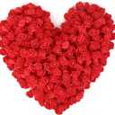 500pcs Mini Foam Rose Heads, Red Foam Flower Bulk Fake Rose Flower Head for DIY Crafts Wedding Bouquets Baby Shower Centerpieces Floral Arrangements Party Tables Home Decorations(Red)