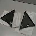 APPERFiT Front Door Upper Trim Panel Triangle Cover Compatible with 2007-2013 Chevrolet Chevy Avalanche Silverado Suburban Tahoe, GMC Sierra Yukon Replaces 25857289 25857294 (Size 7.75'', Black)