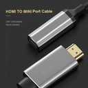 Elecbee HDMI to Mini for Display Port Converter Adapter Cable 4K X 2K HDMI Male to Female Video Cable