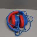 iClever Kids Headphones for School Travel, Safe Volume Limited, HD Mic Stereo Sound Over-Ear Girls Boys Headphones for Kid, FunShare Foldable 3.5mm Wired for iPad Computer, HS19 (Blue)
