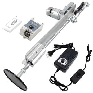 DIY Reciprocating Linear Actuator DC 24V 120RPM Stroke 1.18"-6" Adjustable Telescopic Motor with Speed Controller,Suction Cup and Remote Controller