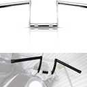 25mm 1" Z Bars Handlebar fits for Drag Bar Drag Custom Bobber Chopper Cruisers Softail Dyna Sportster,Chrome