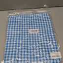 LOMON Women's Trendy 2 Piece Outfits Shorts Sets Summer Crew Neck Sleeveless Tank Top and Bottom Matching with Pockets 2026 (Medium, Light Blue & White Checkered)