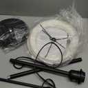 Modern Floor Lamp, Dimmable 3 Levels Brightness Paper Tall Lamp Standing Lamps with Lampshade, 55'' Minimalist Floor Lamps for Office, Kids Room, Reading, Home Decor (White)