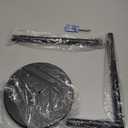 Cesun Toilet Paper Holder Stand Free Standing, Black Toilet Paper Storage with Heavy Weighted Base, Bathroom Stainless Steel Toilet Paper Roll Holder, Non-Slip, Matte Black