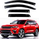 KPY Rain Guards Fit for 2022-2026 Jeep Grand Cherokee, Out-Channel Window Visors Vent Wind Deflectors 4PC, Car Accessories for 22-26 Grand Cherokee (Excludes L Model)