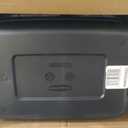 Rubbermaid 6-Pack Heavy Duty Durable 3 GAL Totes for Storage with Snap Lids and Handles, Plastic Storage Bins Stackable Black Gray for Home and Garage (3 GAL - 6 Pack Solid Black and Grey)