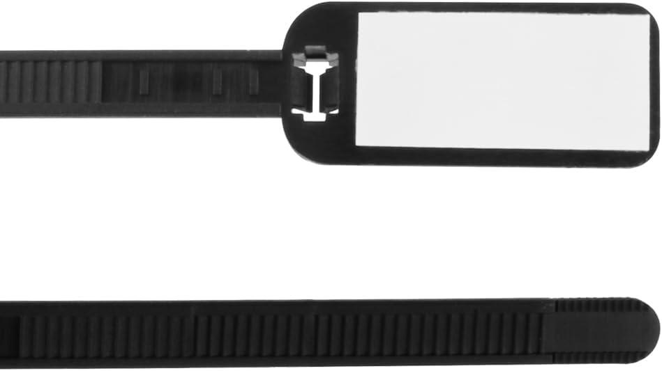 Skywalker 3 Cable Ties w/Write-on Label (Black / 100 Pack)