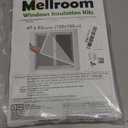 Adjustable Window Insulation Kit 47inX63in(120X160cm) for Winter Keep Cold Out, cuttable Transparent Film 180 Thickness, Easy to Open for Ventilation, Reusable Plastic Window wrap