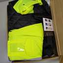 toolant 100% Waterproof Safety Jackets for Men, Hi Vis Reflective Work Jackets, Construction Rain Coats for Cold Weather (Large, Yellow)