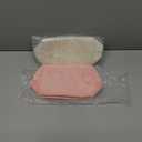 SOIDRAM 2 Pieces Makeup Bag Checkered Cosmetic Bag Plush Pink White Makeup Pouch Travel Toiletry Bag Organizer Cute Makeup Brushes Storage Bag for Women