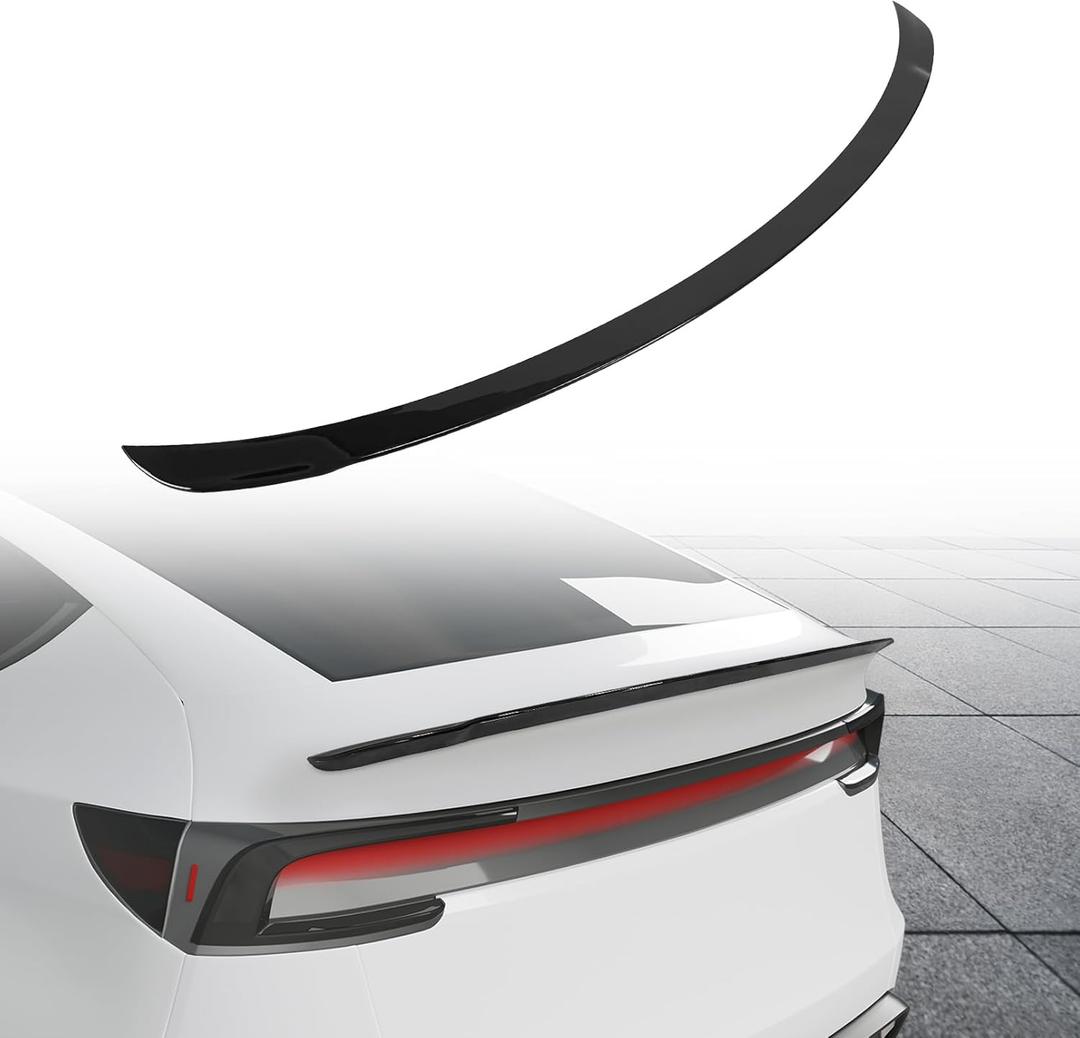 Spoiler Fit for Tesla Model Y Juniper 2025 2026, Rear Spoiler Wing ABS OEM Rear Trunk Lip Sporty Appearance Model Y Accessories, Glossy Black