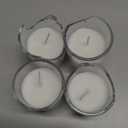 Housecret 48 Pack Warm White Unscented Clear Glass Filled Votive Candles. Hand Poured Wax Candle Ideal Gifts for Aromatherapy Spa Weddings Birthdays Holidays Party