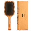 Hair brush for Men and women,Wet Brush with Wooden Handle, Curly Hair brush, Air Cushion Brush, Wooden Paddle for Thick/Thin/Fine, Wet & Dry Styling, Square Large brush