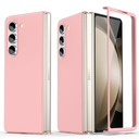 Compatible for Samsung Galaxy Z Fold 5 Case, Ultra-Thin Silky Hard PC Matte Bumper Cute Pretty Phone Case Cover for Samsung Galaxy Z Fold 5 5G, Pink(12-28), 5 Pack