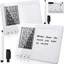 Fabbay 2 Pcs Digital Kitchen Timer Four Event Kitchen Timer with Whiteboard Function Smart for Cooking Learning Task Project