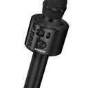 BONAOK Wireless Bluetooth Karaoke Microphone,3in1 Portable Handheld Karaoke Mic Speaker Machine Home Party Birthday for All Smartphones Q37 (Black)
