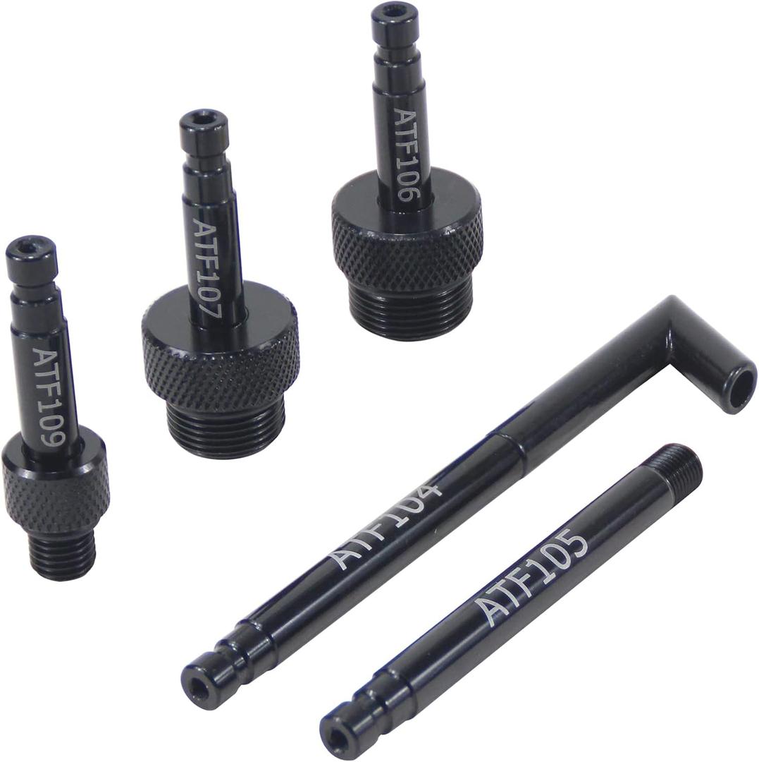 5PCS ATF Adaptor Set Automatic Transmission Fluid Oil Filling Filler Adapter Replacement Tool Compatible with VW Audi 09G 01J 722.9 CVT DSG ATF Benz 722.9