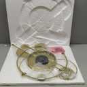 Large Wall Clock,Modern Silent Non-Ticking Metal Wall Clocks,Battery Operated Wall Clock for Living Room, Kitchen, Bedroom, or Office Wall Decor (32") (Gold)