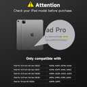 SURITCH Magnetic Stand Compatible with 13" iPad Air M2(2024) & 12.9" iPad Pro 6th/5th/4th/3rd Gen(2022/2021/2020/2018), Lightweight Portable Holder, Slim Magnetic Tablet Stand, PU Leather, Size: iPad Pro 12.9" / Air M2 13"