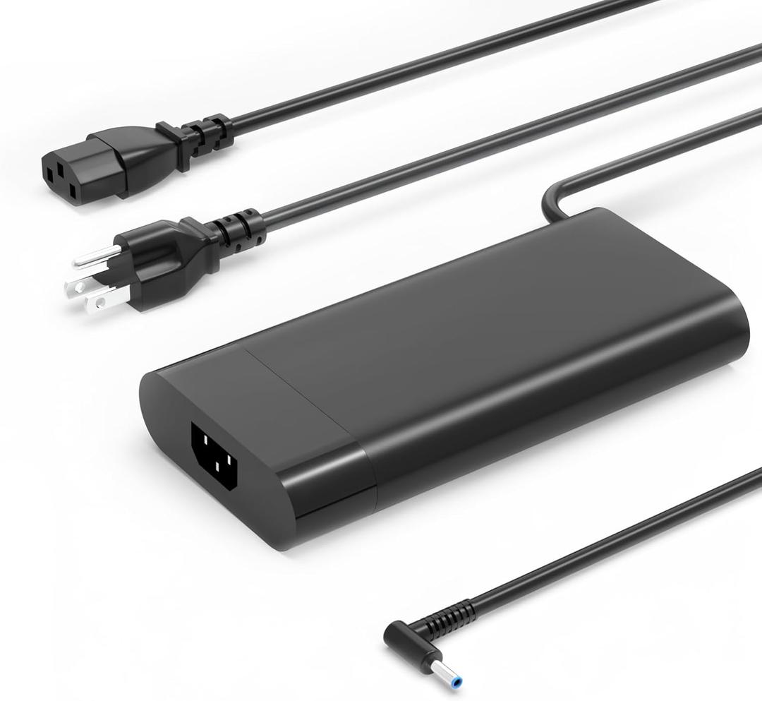 200W Omen Charger Compatible with HP OMEN Gaming 15 17 ZBook 17 15 15u Studio G9 G10 17-ab 17-cd 16-a 16-ab 15-cb 15-dk 15-bc 15-ec 15-cx Victus 15 17 TPN-DA10 Power Cord