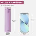 9oz Small Water Bottles with Straw, Mini Water Bottle with One-Hand Open Design, Leak-Proof Locking Lid for Hot&Cold Drinks, Small Travel Water Bottle - 100% Leakproof for School, Travel...(Lilac)