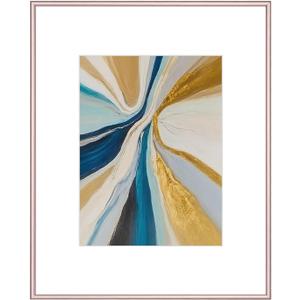 8x10 Picture Frame, Rose Gold Brushed Thin Metal Aluminum Photo Frame with HD Glass, Fit 6x8 with Mat or 8 x 10 without Mat, for Table and Wall, 1 Pack