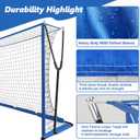 Soccer Net 12x6 ft, Soccer Goal for Backyard with Ultra Stable Outward Angled Metal Frame, 7-ply Tetoron, Portable Carry Bag - Easy Set Up for Youth & Adult Indoor Outdoor Practice