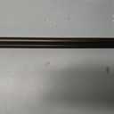 Double Curtain Rods 36 to 72 Inches(3-6 Feet) with Solid Aluminum Alloy Brackets, 1 Front and 5/8 Back Telescoping Drapery Rod for Windows, Heavy Duty Decorative Curtain Rods, Dark Bronze