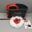 O-Cedar EasyWring Microfiber Spin Mop, Bucket Floor Cleaning System, Red, Gray, Standard