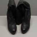 Modatope Knee High Boots Women Fold Over Knee High Boots Chunky High Heels Long Boots Zipper Pointed Toe Dress Tall Boots for Women (10, Black Slouchy)