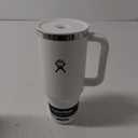 Hydro Flask 40 Oz Travel Tumbler with Handle, Lid and Straw - Insulated Stainless Steel in White