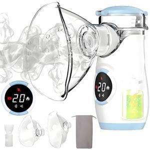 Misty Nebulizer, Portable Nebulizer with Intuitive LED Interface and Auto-Cleaning, Handheld Nebulizer for Adults Kids