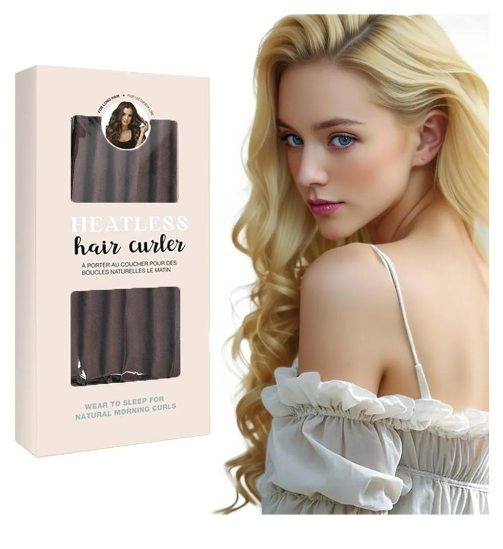 Heatless Curling Rod - Heatless Hair Curler for Overnight Curls, Soft Hair Curlers to Sleep In, Heatless Curlers for Women, No Heat Curls for Short Hair & Long Hair (Red, 10 IN)