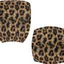 Leopard Print Office Chair Covers, Removable Elastic Computer Desk Chair Cover, Home Office Decor