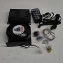 Emergency Police Siren 200W Multi-Tones PA System Slim Speaker Sirens with Handheld Controller & Mic Microphone Warning Electronic Alarm Horn Kit for Tow Truck Car Vehicles Pickup UTV ATV POV RV