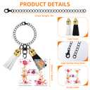 Oubaka Cup Charms for Stanley Handle, Letter Charms Accessories Tassel Alphabet Chain Name ID Letters Handle Charm Acrylic Alphabet Keyrings for Handbag Backpacks Car Key Bag Keyring(Letter P)