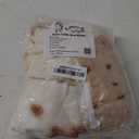 SeaRoomy Burritos Tortilla Blanket, Realistic Food Wrap Blanket Double Sided, Novelty Funny Tortilla Round Soft Blankets (Beige, 47 inches)