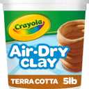Crayola Air Dry Clay for Kids (5lbs), Reusable Bucket of Terra Cotta Clay for Sculpting, Bulk Arts and Crafts Supplies, Ages 3+ (5lb Bucket, Multi)