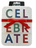 Celebrate Glitter Gift Card Holder Tin, 3 Pack