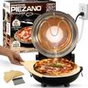 PIEZANO Crispy Crust Pizza Oven by Granitestone  12 Inch Electric Pizza Oven Indoor Countertop Maker with Ceramic Stone Heats up to 800F for Stone Baked Pizzeria Style at Home As Seen on TV Products