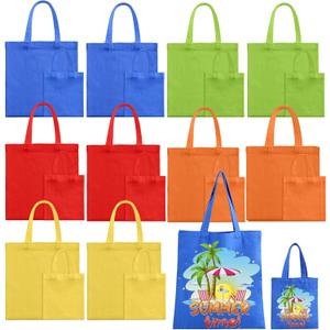 Sublimation Blank Tote Bags, 20Pack Canvas Tote Bags 16 x 15 Inch, 9 x 8 Inch Small Canvas Tote Bag Reusable Grocery Bags Shopping Cloth Bags for Heat Transfer, DIY, Decorating Craft, Multi Color